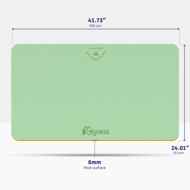 Doglymat™ Minty Paws | Sustainable Dog Grooming Table Mat