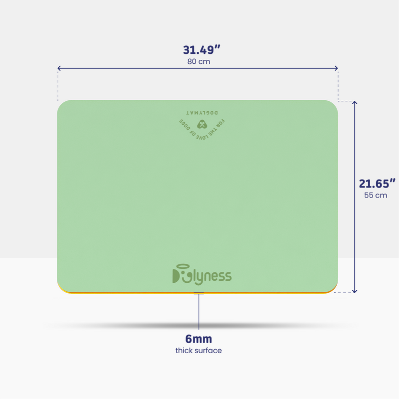 Doglymat™ Minty Paws | Sustainable Dog Grooming Table Mat