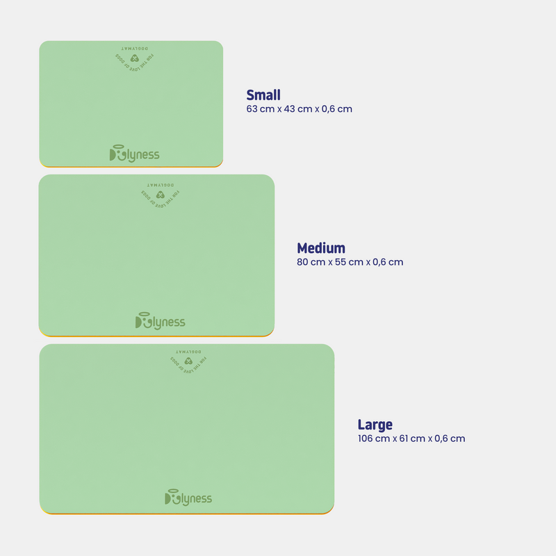 Doglymat™ Minty Paws | Sustainable Dog Grooming Table Mat